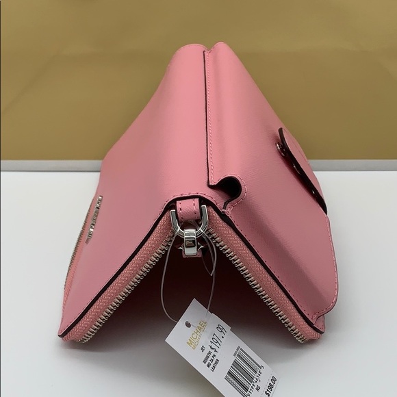 MICHAEL KORS MD ZA PHONE HOLDER WALLET Carnation - Picture 7 of 16